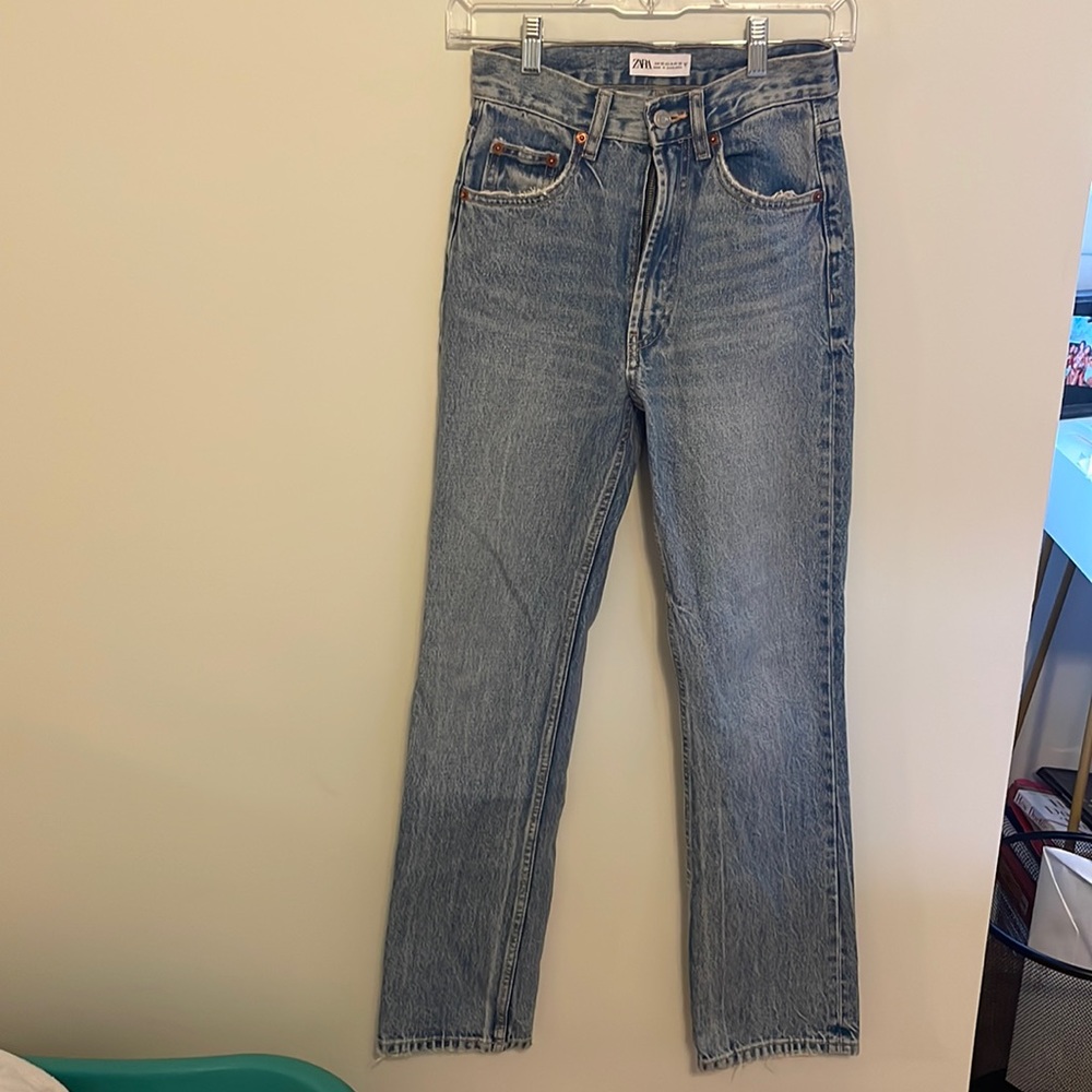 Zara straight jeans